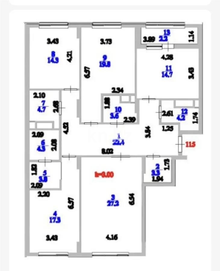 Продажа 4-комнатной квартиры, 141.3 м² в Астане - фото 6
