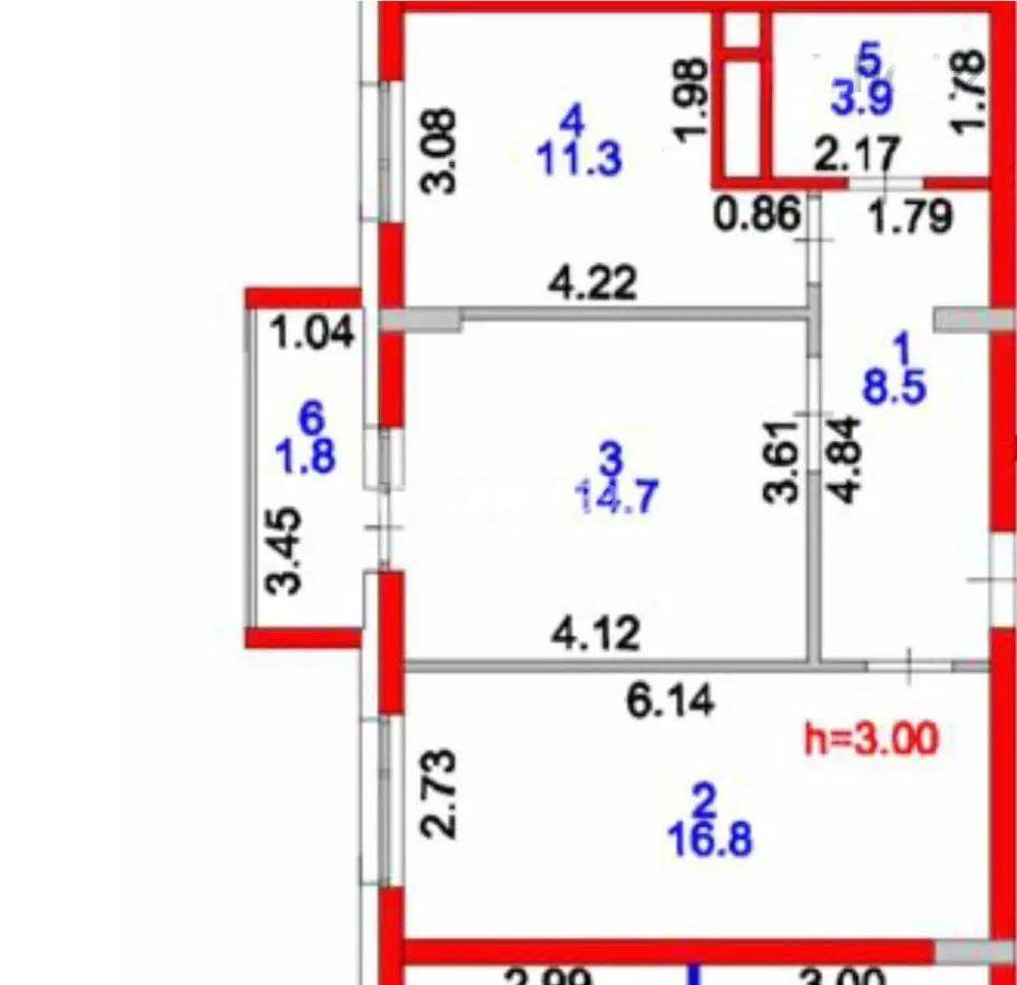 Продажа 2-комнатной квартиры, 58 м², ул. Айтеке би, дом  7 - Продажа квартир в Астане фото 1 из 1