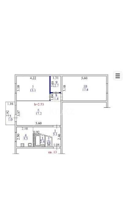 Продажа 3-комнатной квартиры, 65.7 м² в Алматы - фото 9