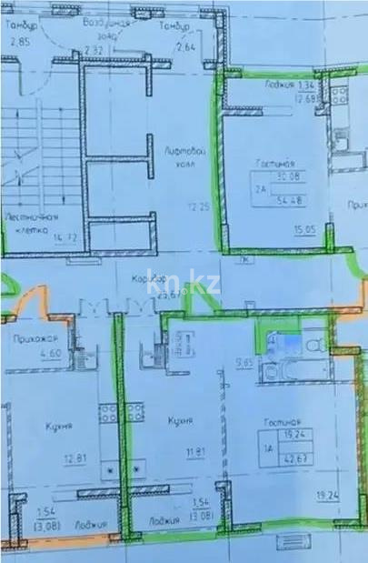 Продажа 1-комнатной квартиры, 45.1 м², пр. Туран, дом  39/2 стр - Продажа квартир в Казахстане фото 1 из 1