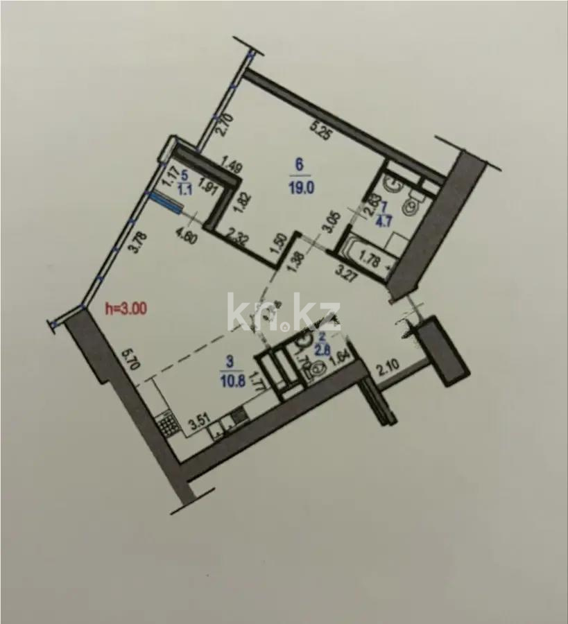 Продажа 2-комнатной квартиры, 67 м² - Продажа двухкомнатных квартир в Алматы - страница 3 фото 1 из 1