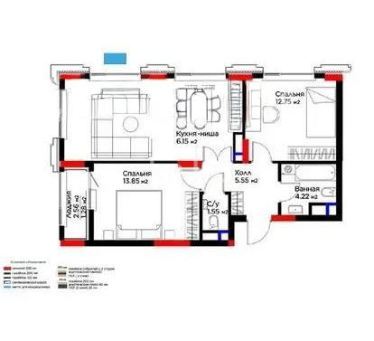 Продажа 3-комнатной квартиры, 65.3 м² - Продажа недвижимости в Астане - страница 30 фото 1 из 1
