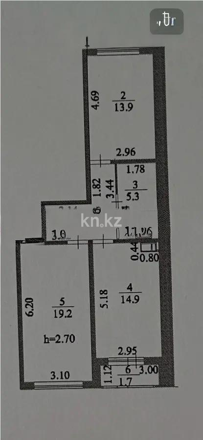 Продажа 2-комнатной квартиры, 63 м², ул. Бектурова, дом  4/1 в Астане - фото 7