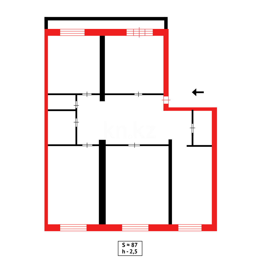 Продажа 4-комнатной квартиры, 87 м², ул. Академическая - Продажа  четырехкомнатных квартир в Караганде фото 15 из 15