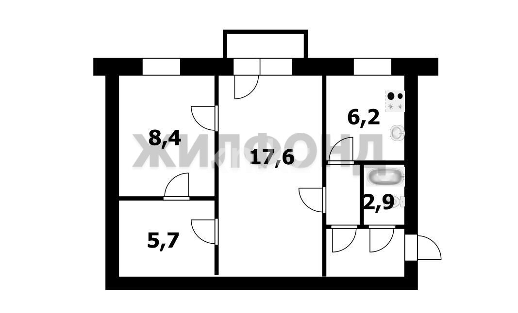 Продажа 2-комнатной квартиры, 45.6 м² - Продажа двухкомнатных квартир в панельном доме в Казахстане - страница 2 фото 15 из 15