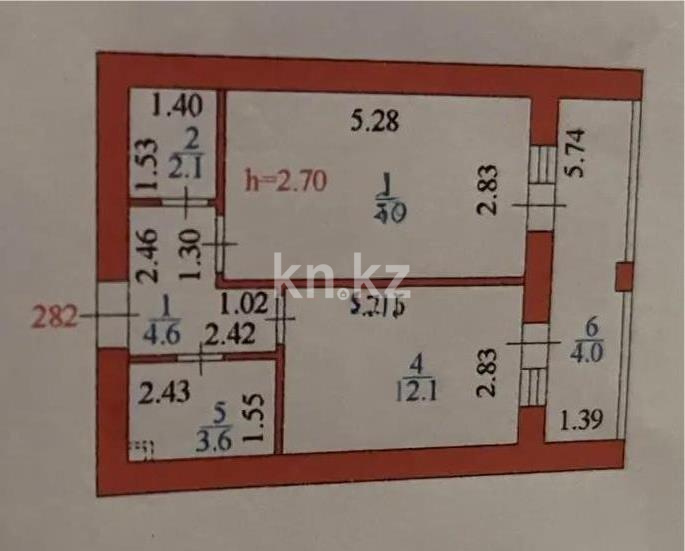 Продажа 1-комнатной квартиры, 42 м² - Продажа однокомнатных квартир от собственников в Астане фото 6 из 6