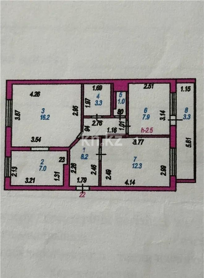 Продажа 3-комнатной квартиры, 59.2 м², ул. Кеменгерулы, дом  8/1 в Астане - фото 9