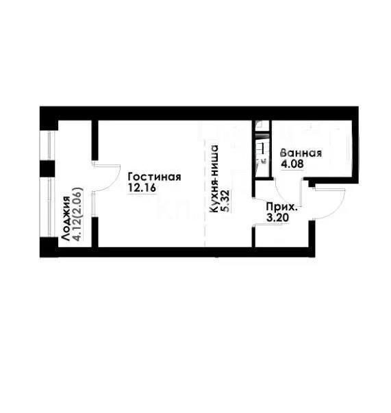 Продажа 1-комнатной квартиры, 27 м², ул. Навои, дом  30а/1 в Алматы