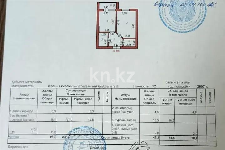 Продажа 1-комнатной квартиры, 47 м² в Астане - фото 4