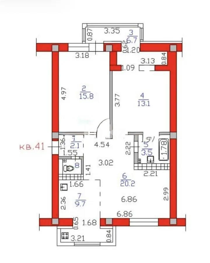 Продажа 3-комнатной квартиры, 71.5 м² - Продажа трехкомнатных квартир в Казахстане - страница 12 фото 8 из 8