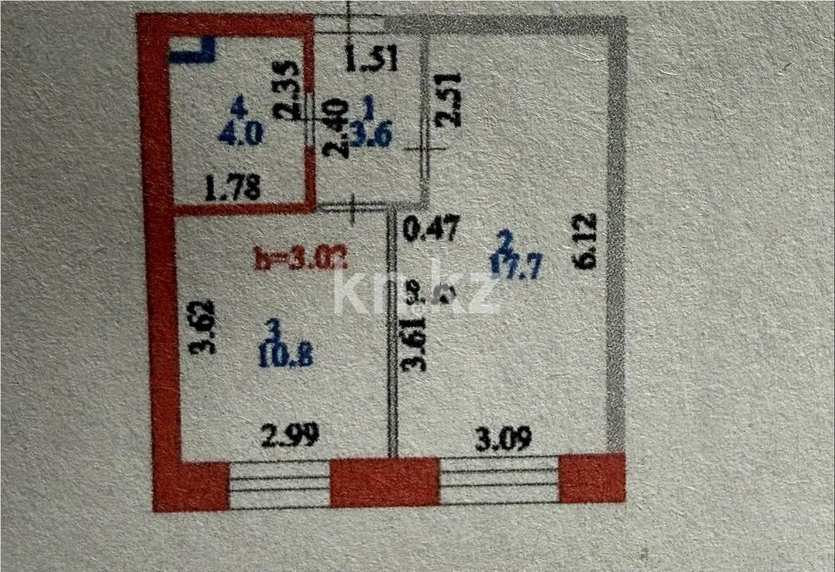 Продажа 1-комнатной квартиры, 36 м², ул. Токпанова, дом  8/6 в Астане - фото 5