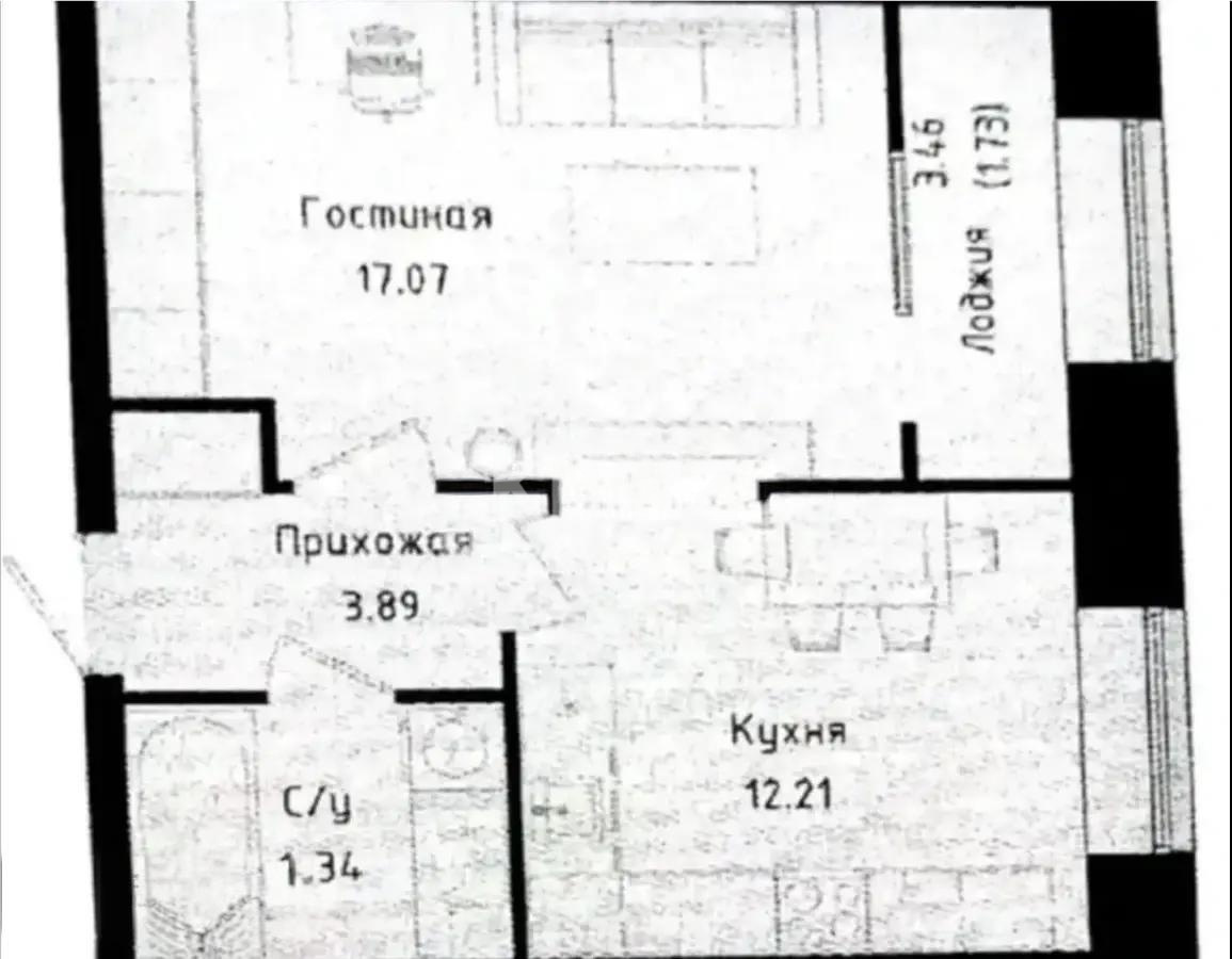 Продажа 2-комнатной квартиры, 39 м² в Астане