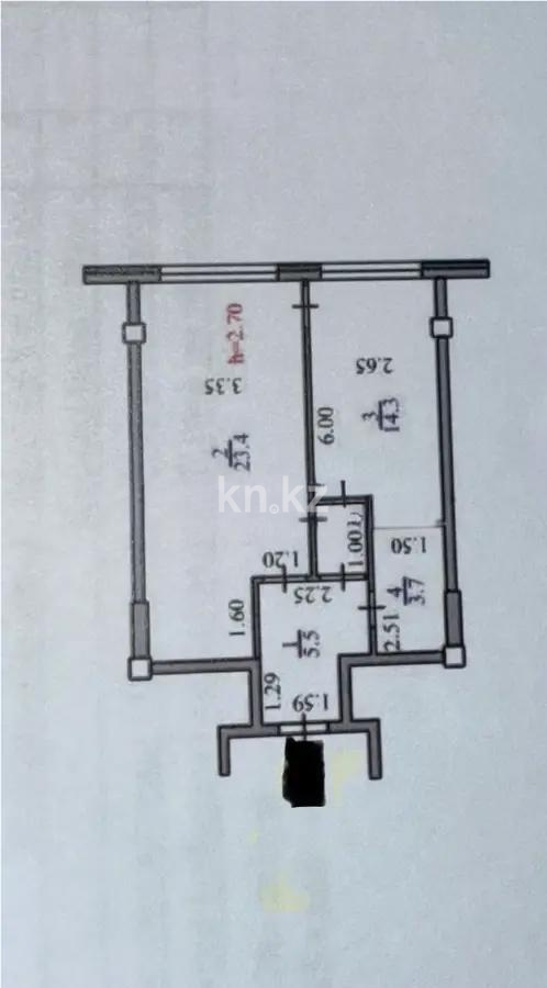 Продажа 2-комнатной квартиры, 47 м², ул. Ауэзова, дом  2/8 - Продажа  двухкомнатных квартир в новостройках Алматы без посредников с фото фото 1 из 1