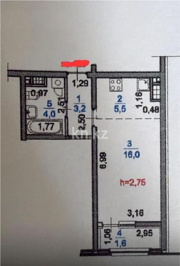 Продажа 1-комнатной квартиры, 30.2 м² - Продажа квартир в новостройках Алматы без посредников - страница 2 фото 1 из 1