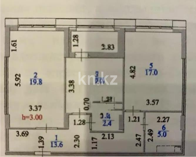 Продажа 2-комнатной квартиры, 70 м² - Продажа двухкомнатных квартир в блочном доме в Астане - страница 3 фото 1 из 1