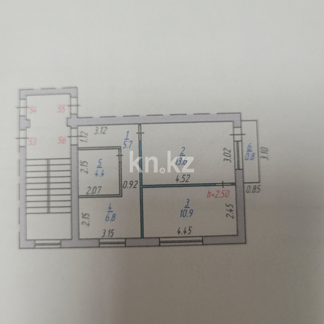 Продажа 2-комнатной квартиры, 42.2 м², ул. Тищенко, дом  3 - Продажа  двухкомнатных квартир в Темиртау фото 1 из 7