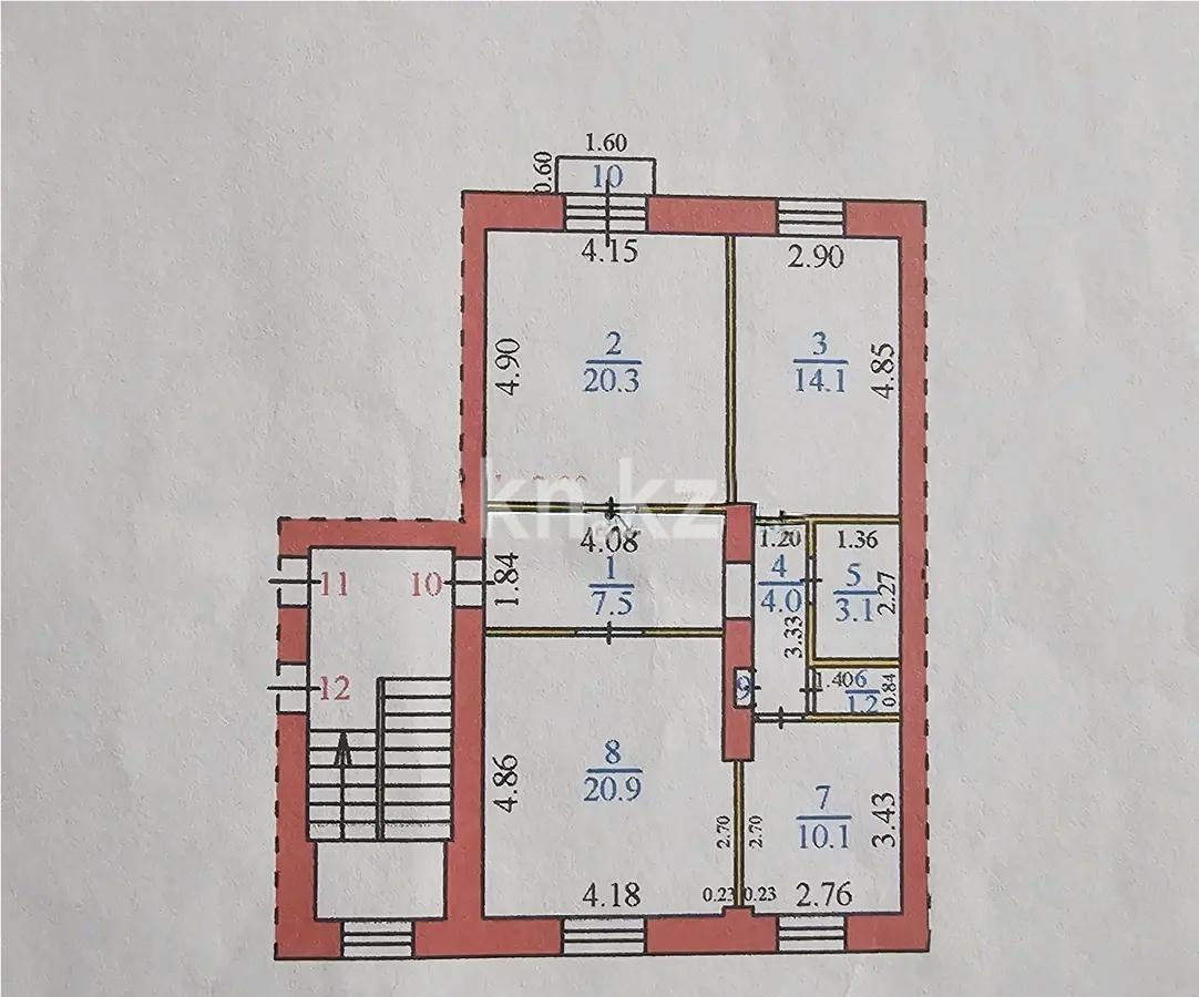 Продажа 3-комнатной квартиры, 81 м² - Продажа трехкомнатных квартир в Караганде - страница 2 фото 1 из 1