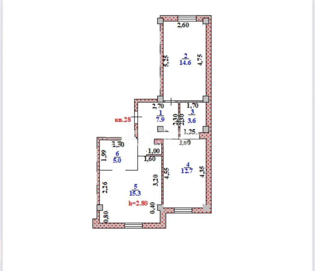 Продажа 3-комнатной квартиры, 59.1 м² - Продажа трехкомнатных квартир от собственников в Алматы - страница 5 фото 5 из 5