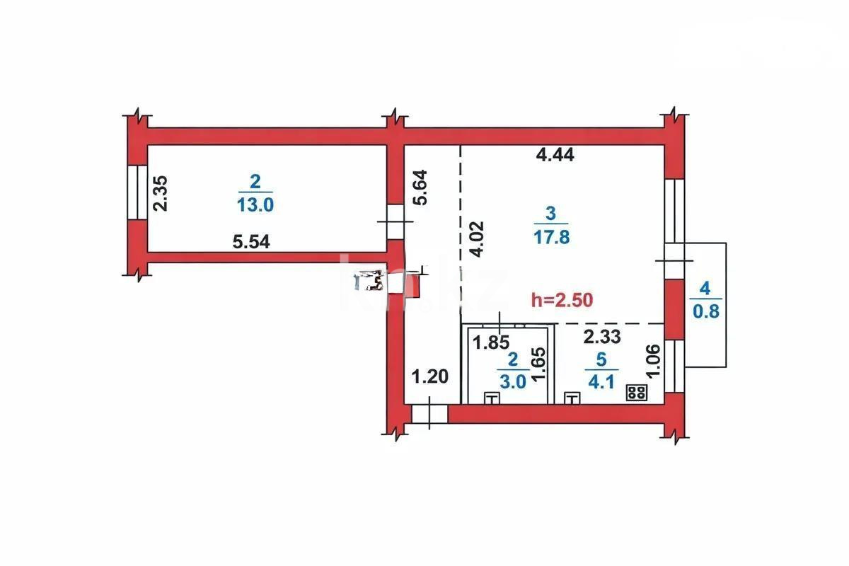 Продажа 2-комнатной квартиры, 45.4 м² - Продажа квартир в Алматы - страница 5 фото 5 из 5
