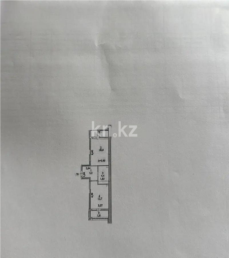Продажа 2-комнатной квартиры, 44 м², ул. Е-882, дом  15 в Астане - фото 2