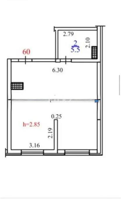 Продажа 1-комнатной квартиры, 45 м², пр. Рыскулова, дом  103/7 стр - Продажа  однокомнатных квартир в новостройках Алматы фото 1 из 1