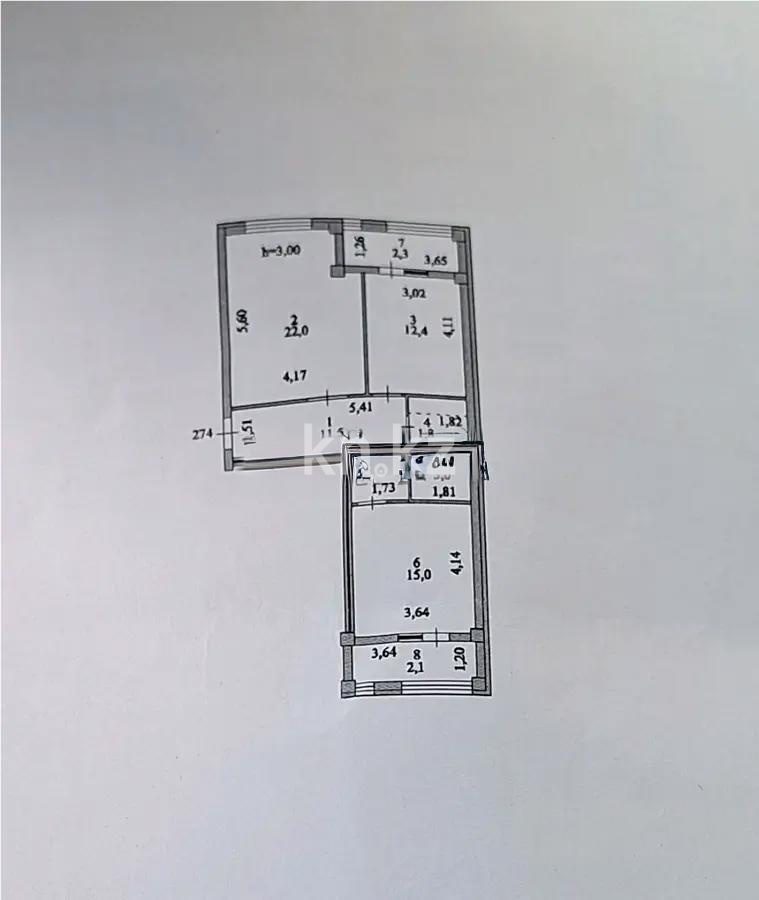 Продажа 2-комнатной квартиры, 70 м², ул. Байтурсынова, дом  67 - Продажа квартир в Акмолинской области фото 2 из 2