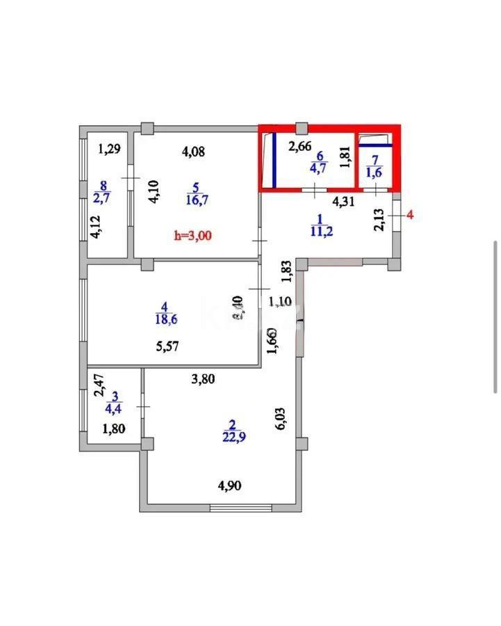 Продажа 2-комнатной квартиры, 82.8 м², ул. Маймекен, дом  2 - Продажа  двухкомнатных квартир в Астане без посредников фото 1 из 1