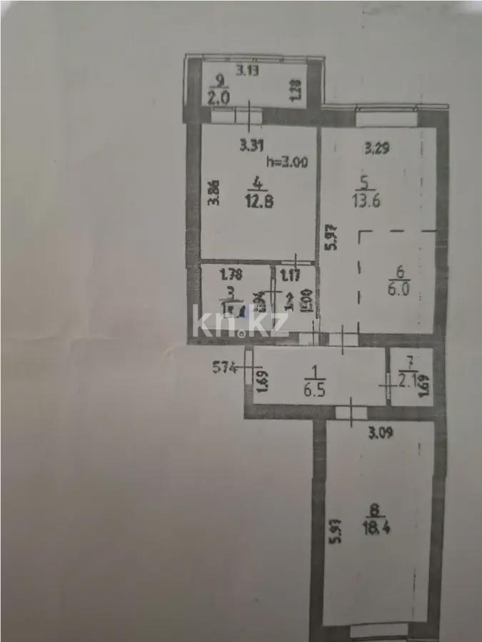 Продажа 3-комнатной квартиры, 67.1 м², пр. Улы Дала, дом  33/1 в Астане - фото 6