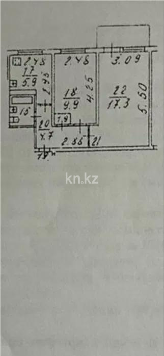 Продажа 2-комнатной квартиры, 42 м², мкр-н Тастак-1, дом  17 в Алматы - фото 6