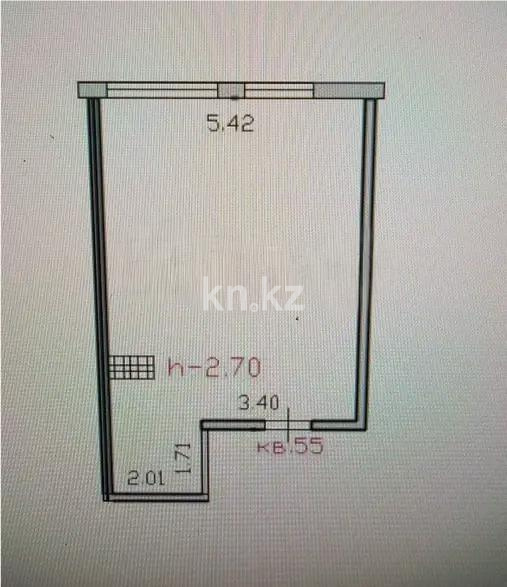 Продажа 1-комнатной квартиры, 40.3 м² в Алматы