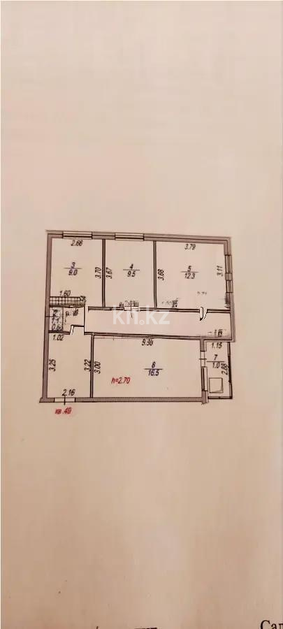Продажа 3-комнатной квартиры, 68 м² - Продажа квартир в Жетысуском р-не Алматы фото 6 из 6