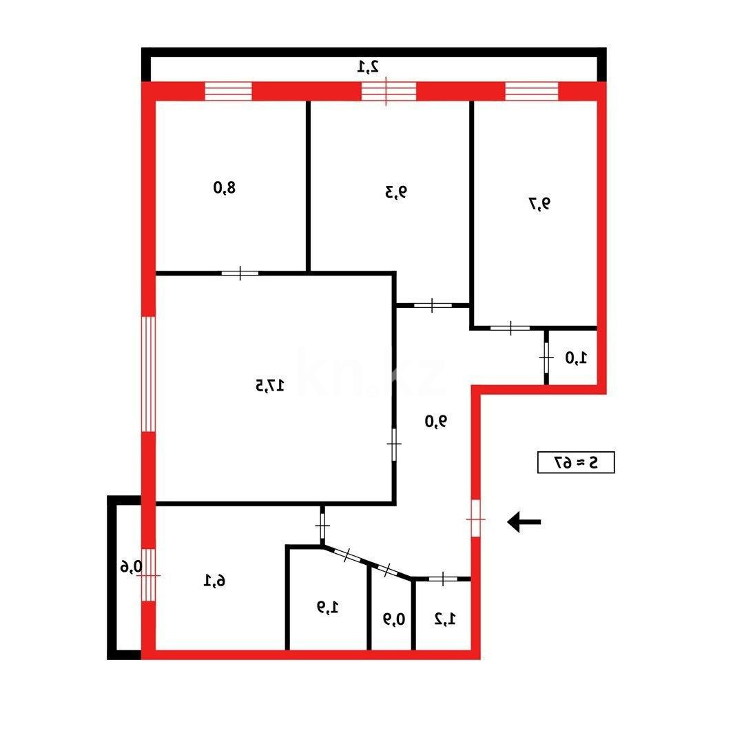 Продажа 4-комнатной квартиры, 66 м² в Темиртау - фото 10