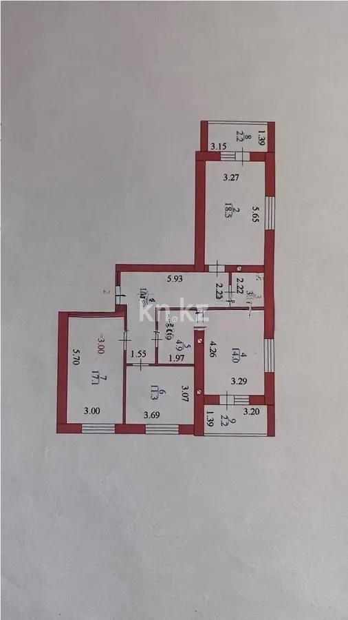 Продажа 3-комнатной квартиры, 91.4 м², ул. Калдаякова, дом  40 в Астане