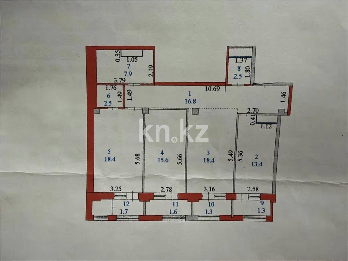 Продажа 3-комнатной квартиры, 101.3 м² в Астане