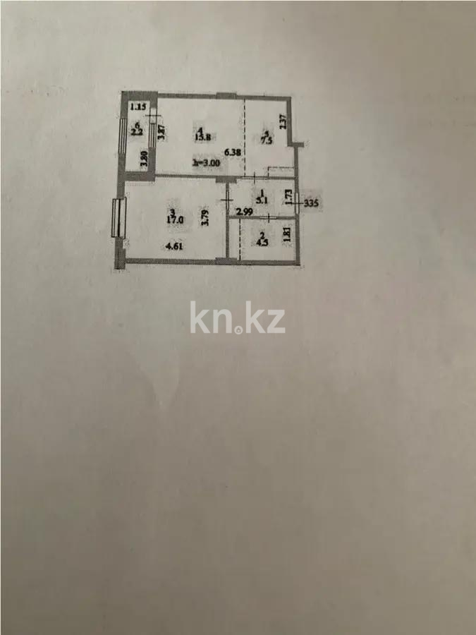 Продажа 2-комнатной квартиры, 52.1 м², ул. Култегин, дом  4а - Продажа квартир в Астане фото 1 из 1
