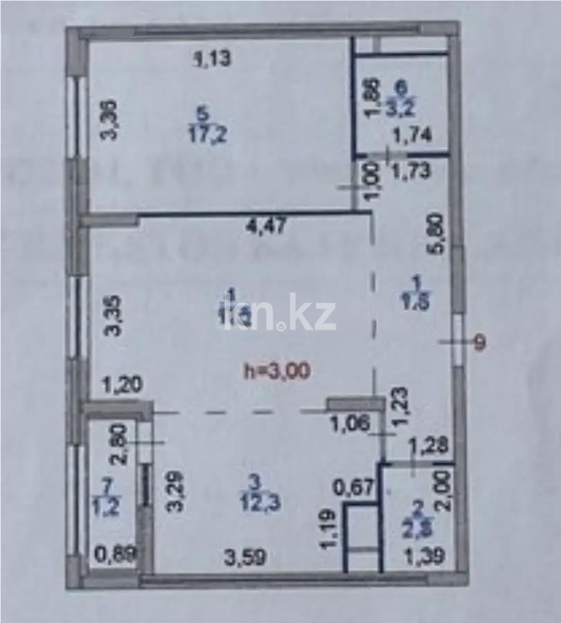 Продажа 2-комнатной квартиры, 65.1 м² в Астане - фото 2