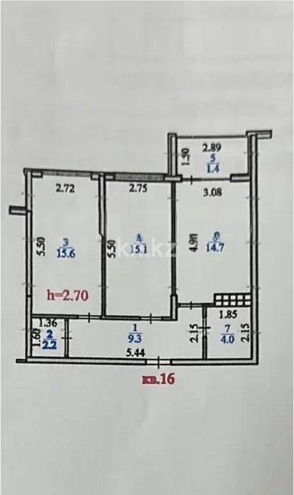Продажа 2-комнатной квартиры, 63 м² - Продажа  двухкомнатных квартир в новостройках Алматы с фото - страница 17 фото 5 из 5