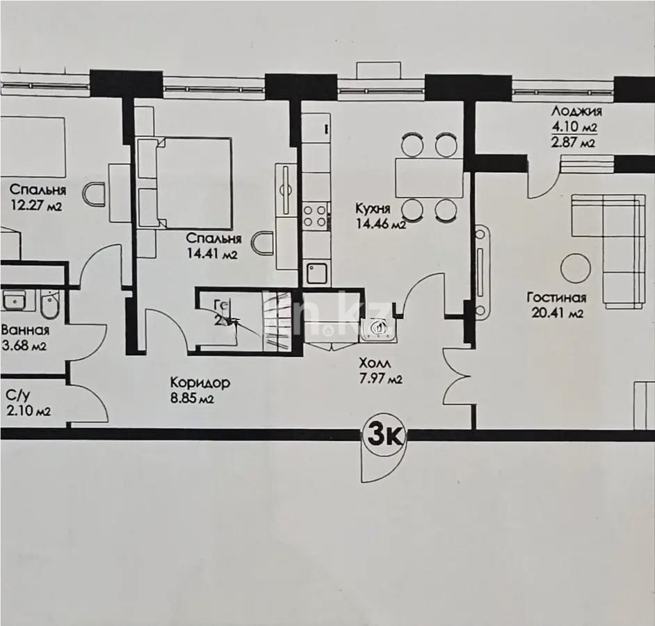 Продажа 3-комнатной квартиры, 90 м², ул. Нажимеденова, дом  29 стр в Астане