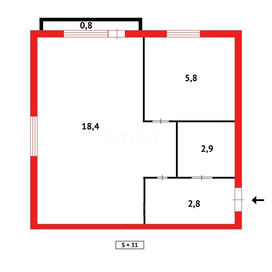 Продажа 1-комнатной квартиры, 31 м² - Продажа квартир в Темиртау фото 9 из 10