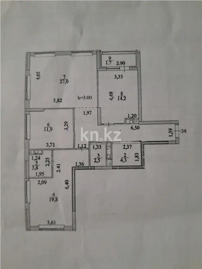 Продажа 3-комнатной квартиры, 102 м², пр. Туран, дом  43а - Продажа  трехкомнатных квартир в новостройках Астаны с фото фото 1 из 1