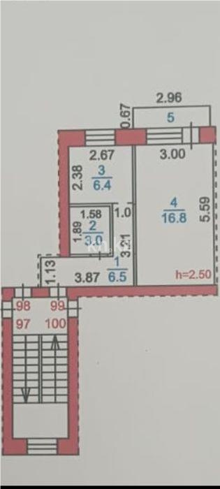 Продажа 1-комнатной квартиры, 33 м², ул. Зелинского, дом  21 в Караганде - фото 4