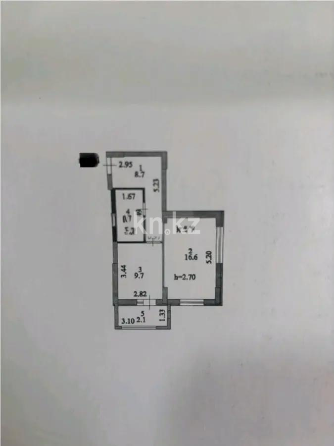Продажа 1-комнатной квартиры, 41.3 м², ул. Косшыгулулы, дом  6 - Продажа  однокомнатных квартир в новостройках Астаны без посредников фото 1 из 1