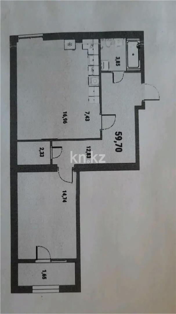 Продажа 2-комнатной квартиры, 63 м², ул. Бокейхана, дом  27/4 - Продажа  двухкомнатных квартир в новостройках Астаны с фото фото 1 из 1