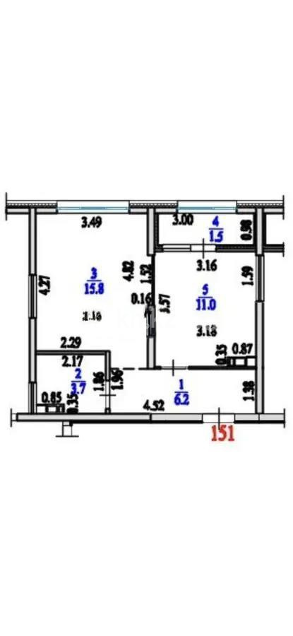 Продажа 1-комнатной квартиры, 38.2 м² - Продажа однокомнатных квартир в Алматы фото 3 из 3