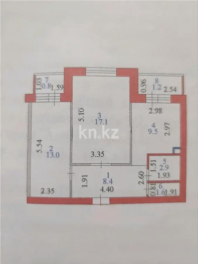 Продажа 2-комнатной квартиры, 54.5 м² в Астане - фото 3