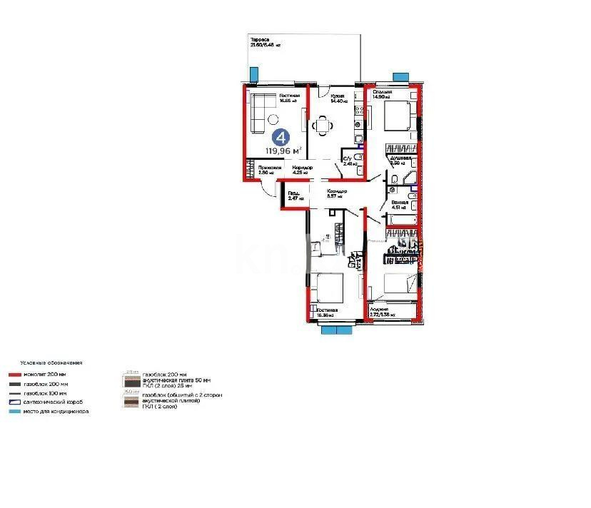 Продажа 4-комнатной квартиры, 120 м² - Продажа квартир в новостройках Алматы без посредников - страница 18 фото 1 из 1