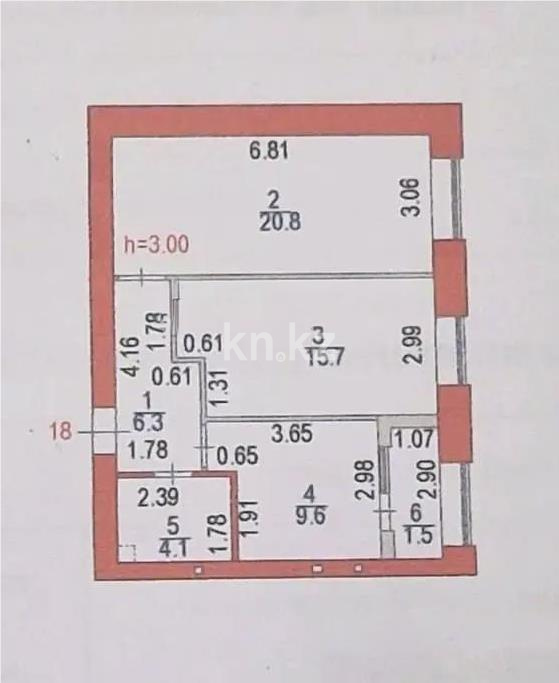 Продажа 2-комнатной квартиры, 59 м², пр. Туран, дом  34а - Продажа квартир в Астане без посредников фото 5 из 5