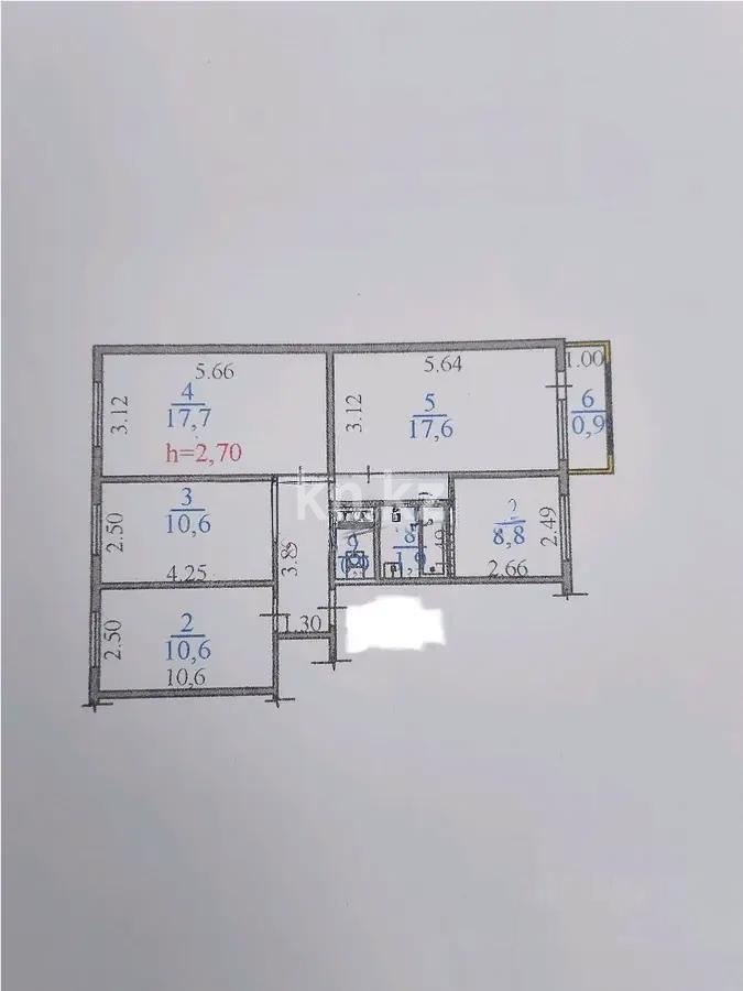 Продажа 4-комнатной квартиры, 74.3 м² - Продажа квартир от собственников в Алматы фото 4 из 4