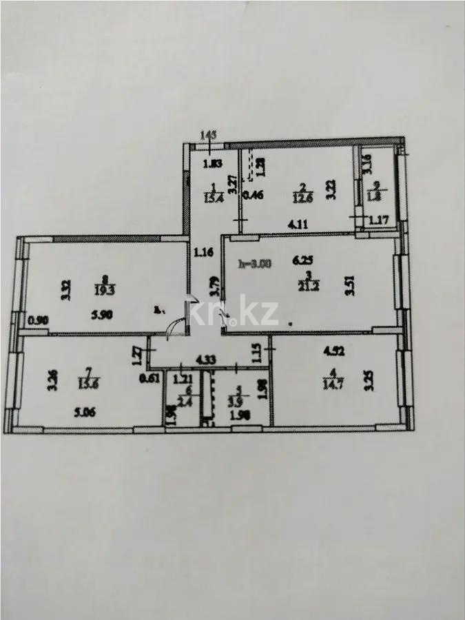 Продажа 4-комнатной квартиры, 106.9 м², ул. Байтурсынова, дом  14 - Продажа квартир в Астане фото 1 из 1