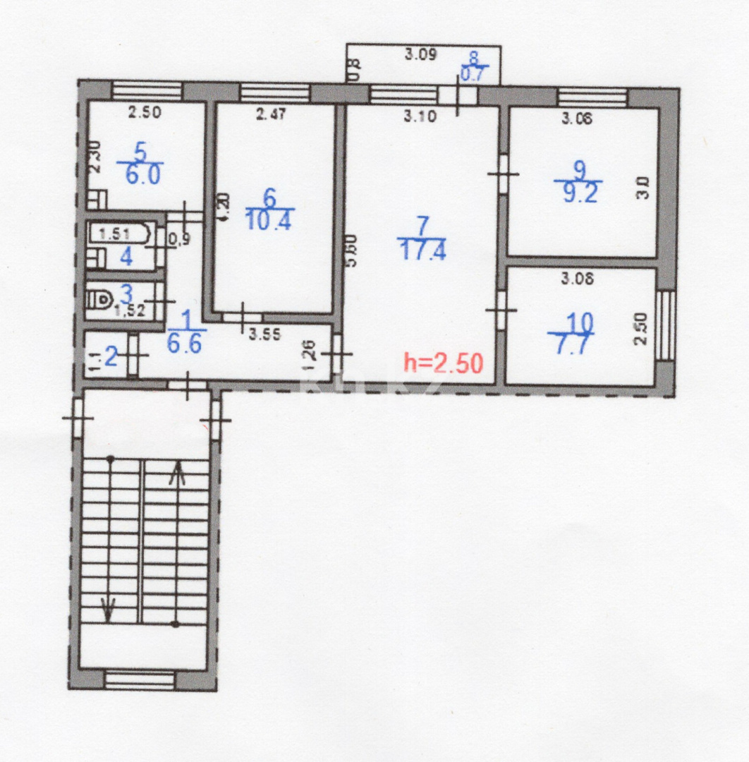Продажа 4-комнатной квартиры, 62 м², Деева, дом  11 - Продажа квартир в Жезказгане фото 7 из 7